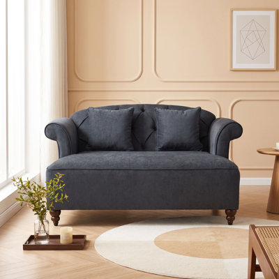 Chaise longue double avec deux coussins décoratifs