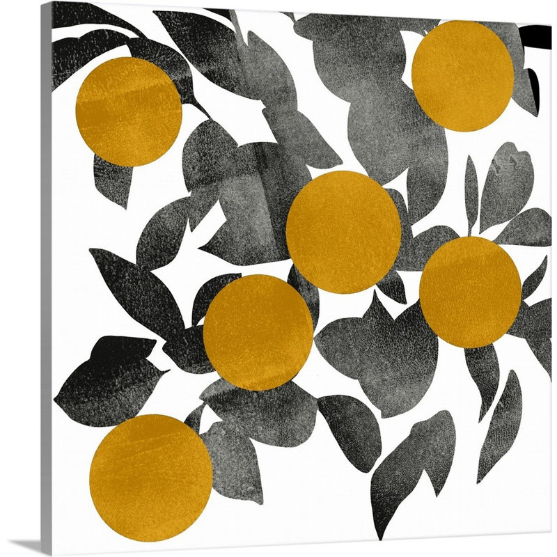 Art mural sur toile Shadow Branch IV, Toile tendue, H 36 po x l 36 po