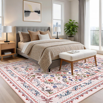 Tapis lavable moderne avec envers antidérapant