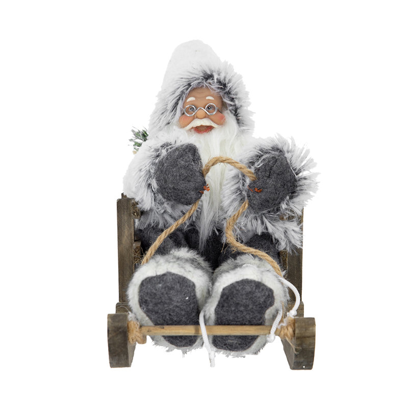 Figurine de père Noël sur traîneau