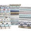 Ensemble de draps 4 pièces à imprimé très grand - imprimé blanc de village, flanelle 100% coton, doux au toucher, lavable à la machine, avec drap plat, 2 taies d'oreiller ajustées, convient aux matelas jusqu'à 14 po-120252333-120252334