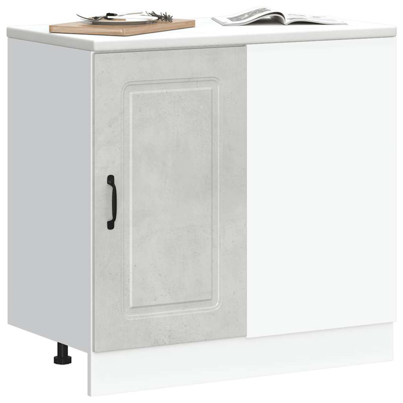 Kitchen Base Cabinet Kalmar Engineered Wood, Concrete Grey