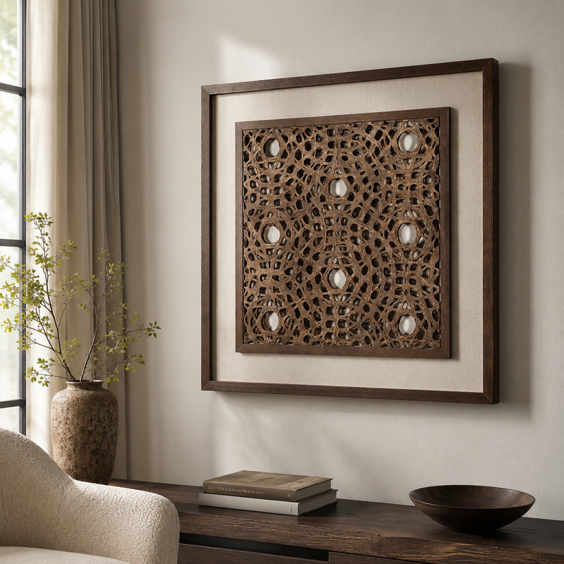 Handmade Abstract Wall Decor on Paper