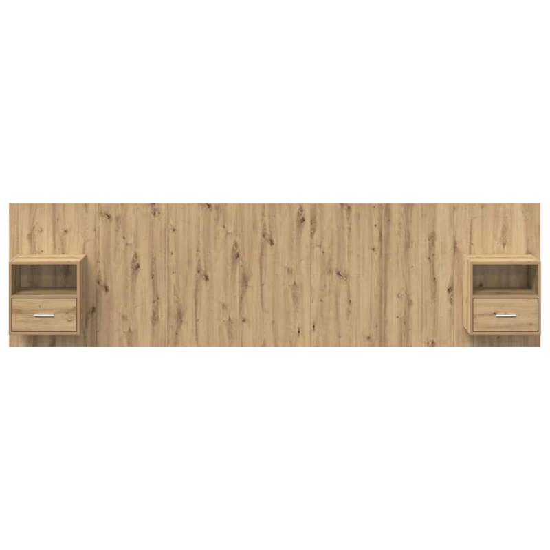 Panel Headboard, 280 x 200cm, Artisan Oak