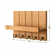 Wood Wall Organizer with Key Hooks