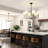 Velora 6-light Metal Chandelier With White Linen Shades-641858608