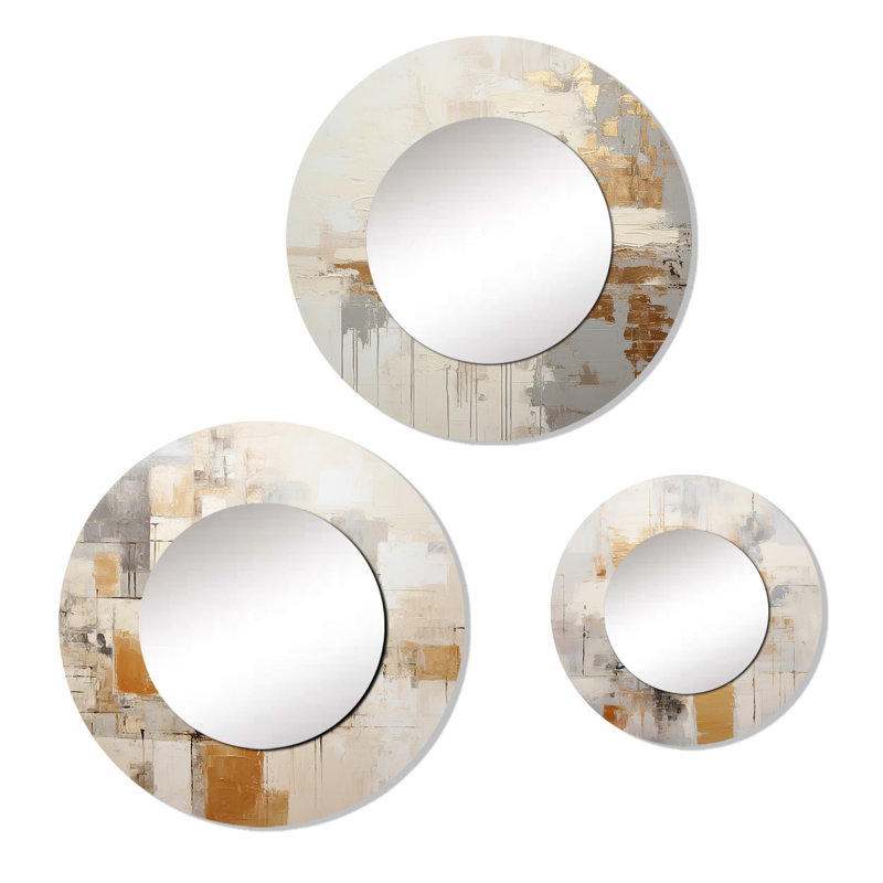 Devarius Metal Round Mirror