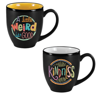 Ensemble de 2 tasses colorées 16 oz bistro coloré