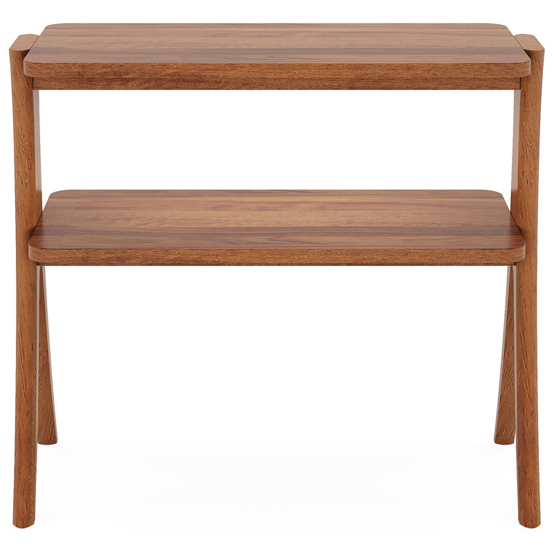 Petite table basse avec table de bout et table d'appoint, Noyer