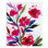 Couverture en sherpas posies doux rouge avec poches