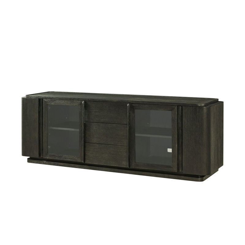 Repose Media Console, Charcoal Oak