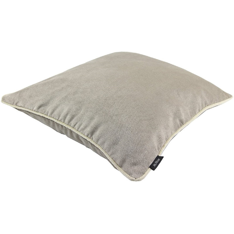 Square Throw Cushion, Beige Mink