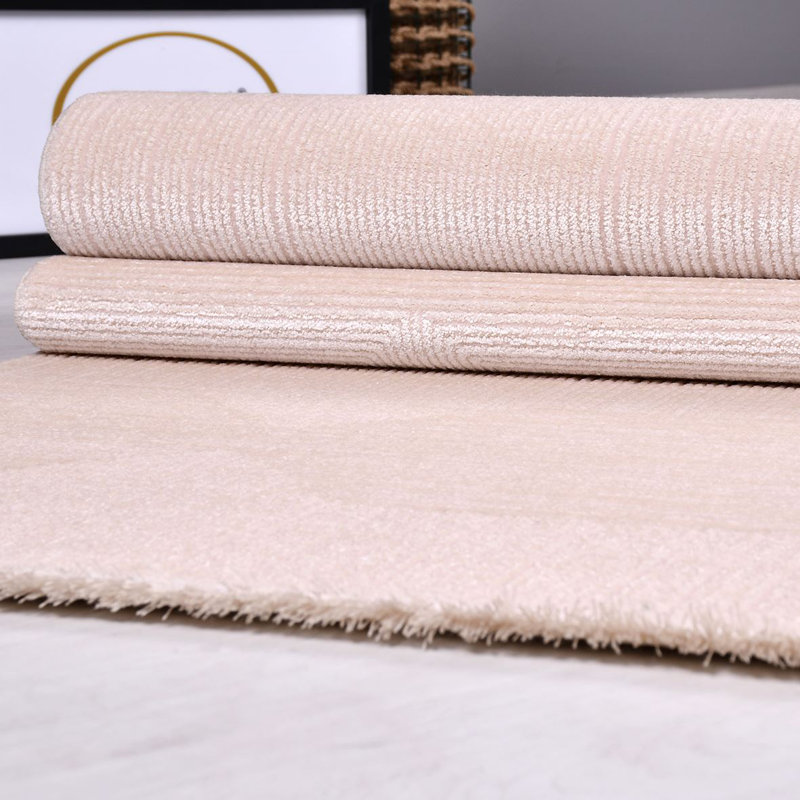 Modern Cream Machine Washable Non-Slip Area Rug, Rectangle 2'8" x 5'