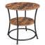Round Side Table with 2 Shelves-157163296
