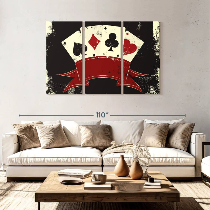Emblème du casino de Senne, H 48 po x l 74 po