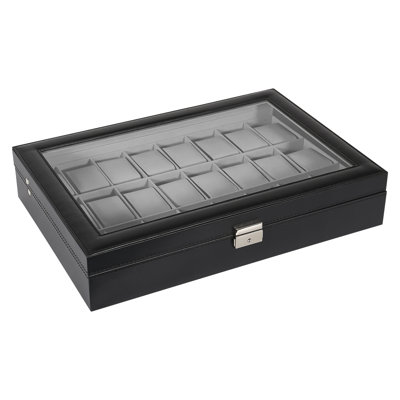 Faux Leather Watch Box
