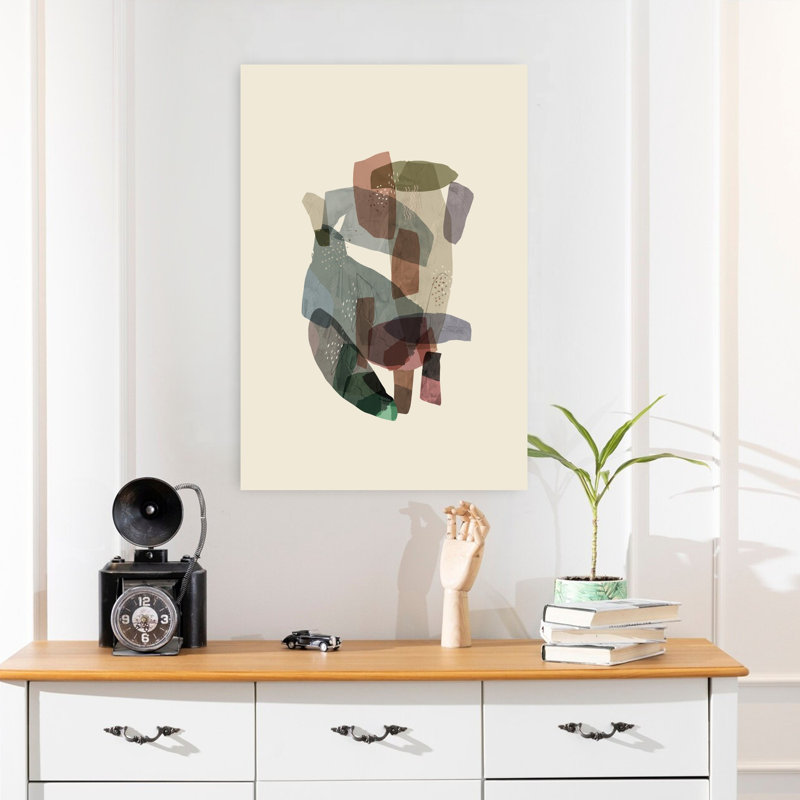 Art contemporain contemporain abstrait, H 24 po x l 16 po