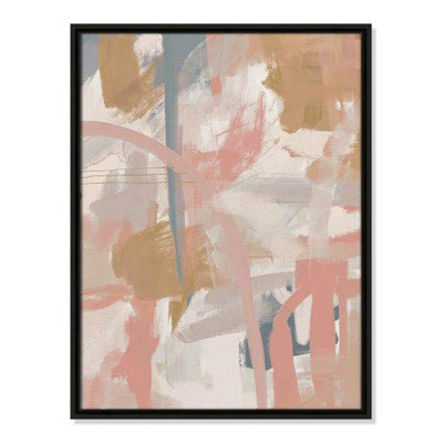 Carmelo Norah Spring Colors Framed On Canvas by Leah Straatsma Print
