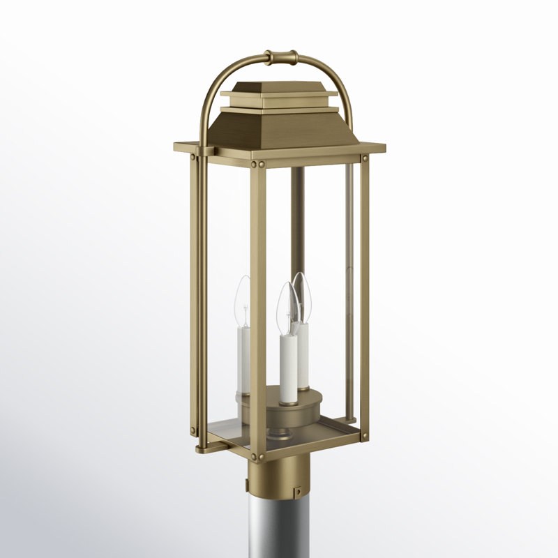 Newson Seeded Lantern Head, Painted Distressed Brass