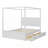 Canopy Platform Bed with Trundle and Three Storage Drawers-1047703637-1066597936