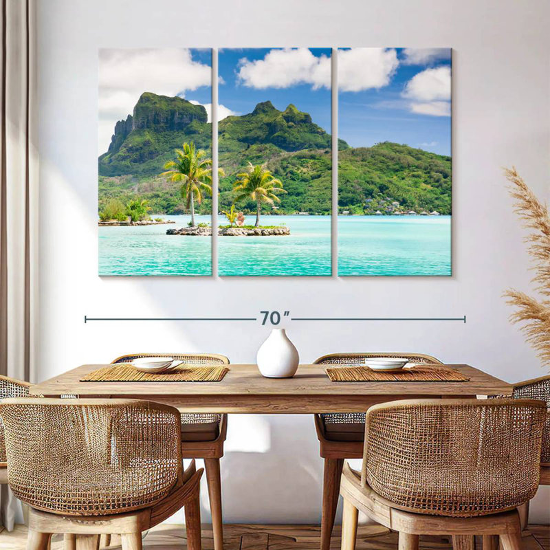 Gillard Bora Bora Tiki Islet, H 42 po x l 65 po