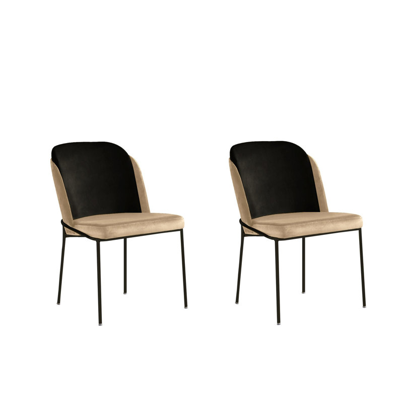 Ensemble de chaises (2 pièces), Crème, crème