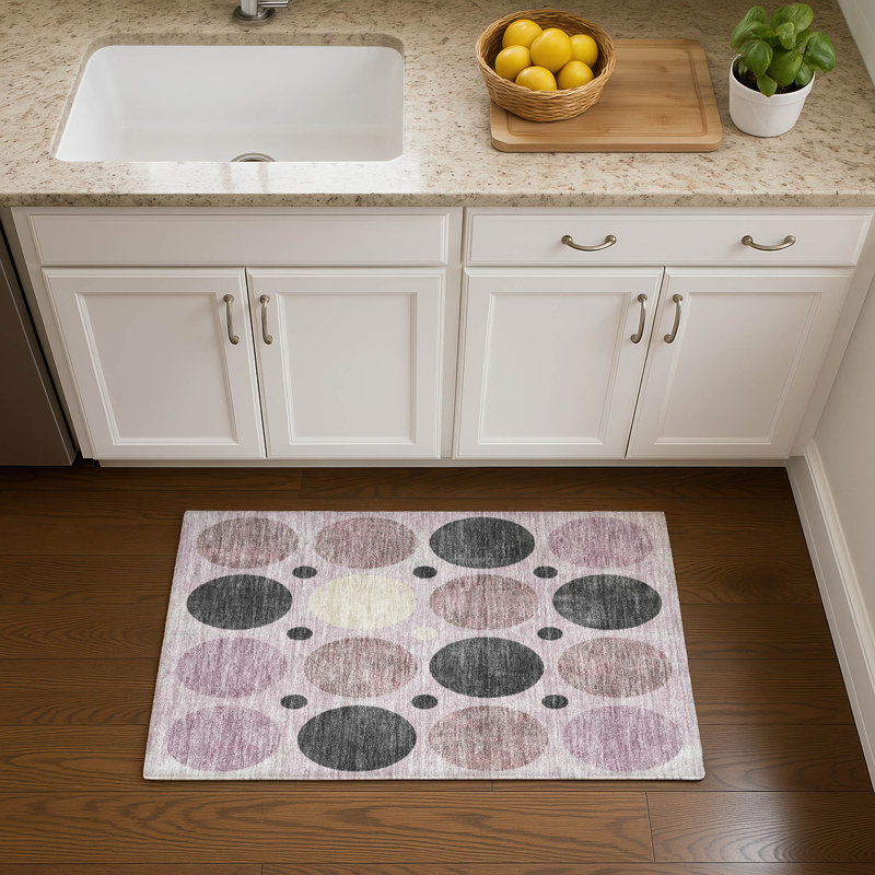 Premium Machine Washable Mayfield AMF1949 Geometric Rug, Rectangle 1'8" x 2'6"