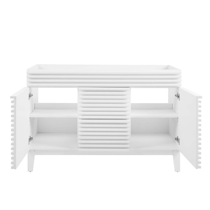 Base de meuble-lavabo double 48 po Modway seulement, Blanc