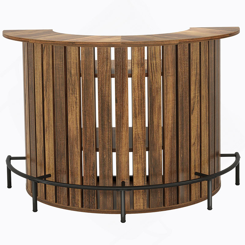 Élégante table de bar, armoire de bar en forme d'arc, table basse