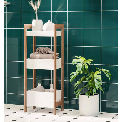 Bamboo Freestanding Bathroom Shelves