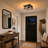 Williston Forge Rustic Wood Square Flush Mount Ceiling-1405161801