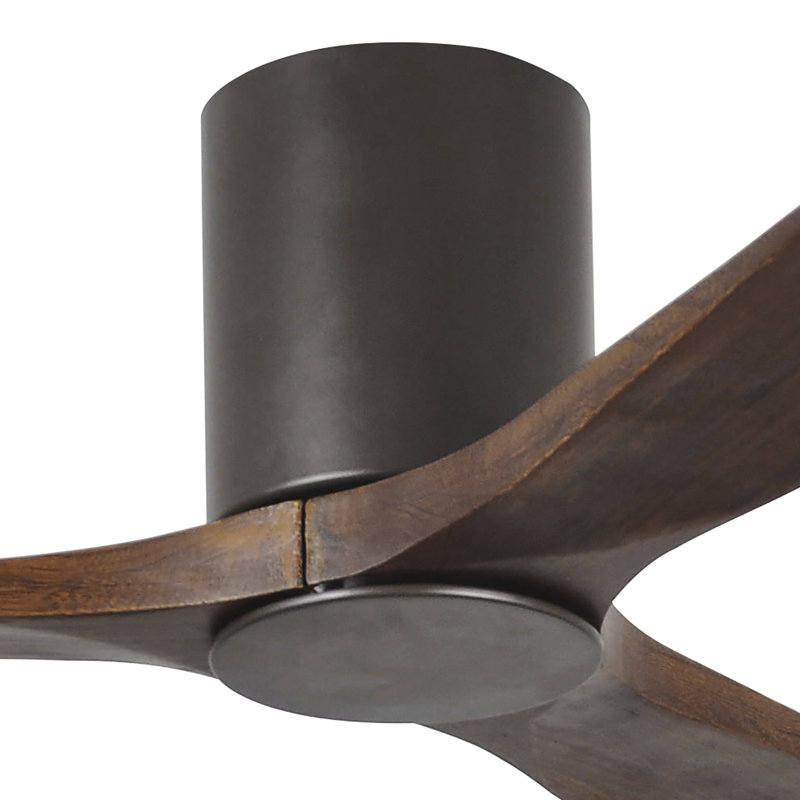Irene LED Ceiling Fan, Textured Bronze, Walnut, 52"