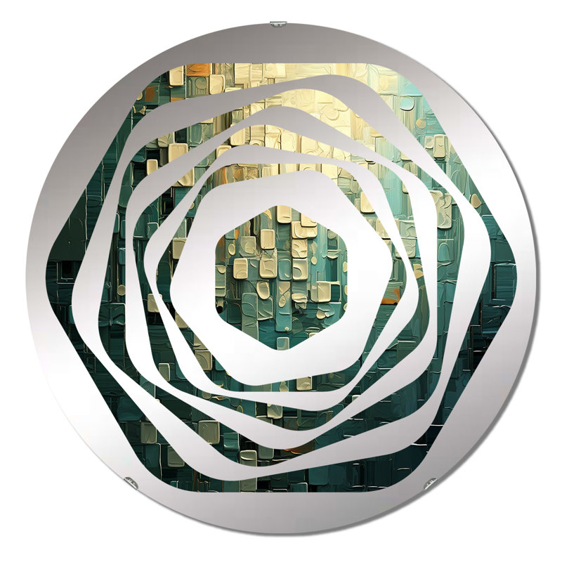 Farsad - Miroir décoratif Amorphe, 31,4 po x 31,4 po