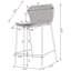 Ensemble de 2 chaises de comptoir Mckinley
