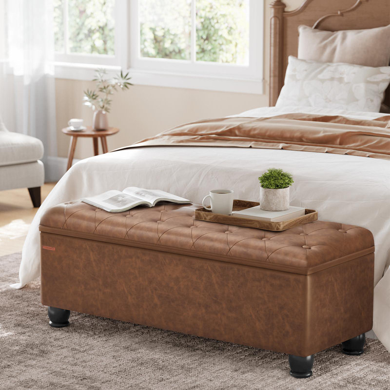 Storage Bench, Coffee Brown