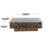 Brown Driftwood Handmade Stacked Collage Living Room Coffee Table with Tempered Glass Top and Pedestal Base, 49" x 30" x 17"