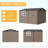 10x8FT Metal Storage Shed with Sloped Roof, Lockable Doors, Solar Light, Windows, and Vents, Outdoor Storage Sheds for Garden, Backyard, Patio Tools-120381494
