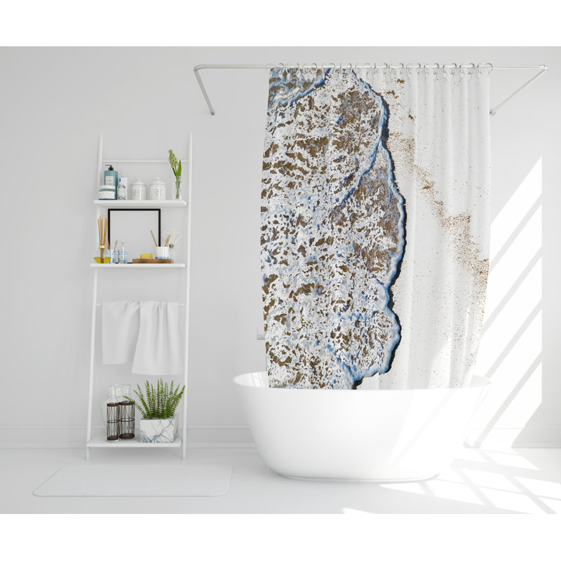 Krista Polyester Shower Curtain Set, 168cm H x 168cm W