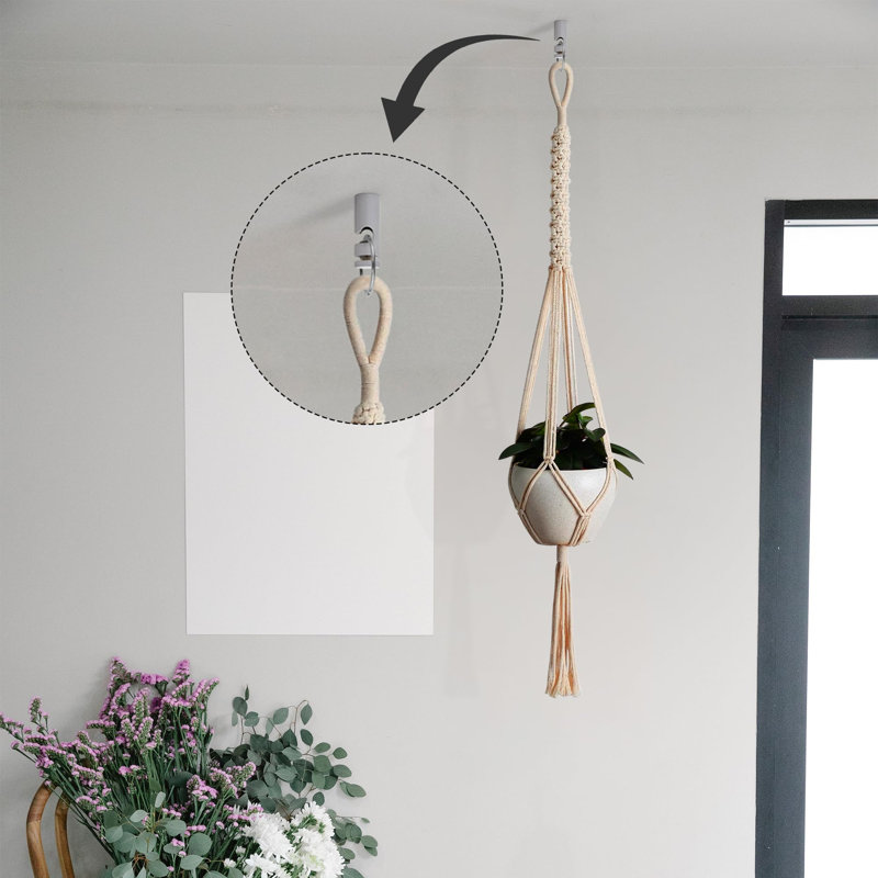 Ceiling Cable Mount Hook for Swag Pendant and Chandelier Lighting, Satin Nickel