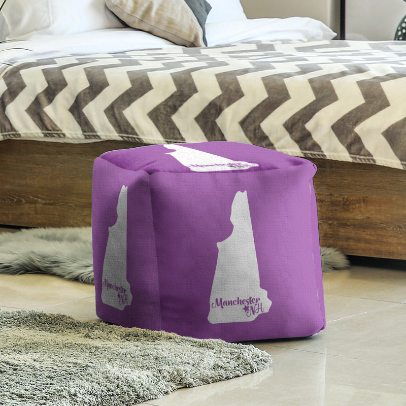 Repose-pieds à cubes manchester new hampshire, Violet
