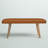 Enterprise Mango Wood and Leather Grid Bench-732580731