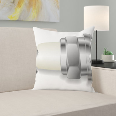 Spark Plug Throw Pillow
