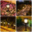 Andraia Black Solar Powered Metal Pathway Light Pack