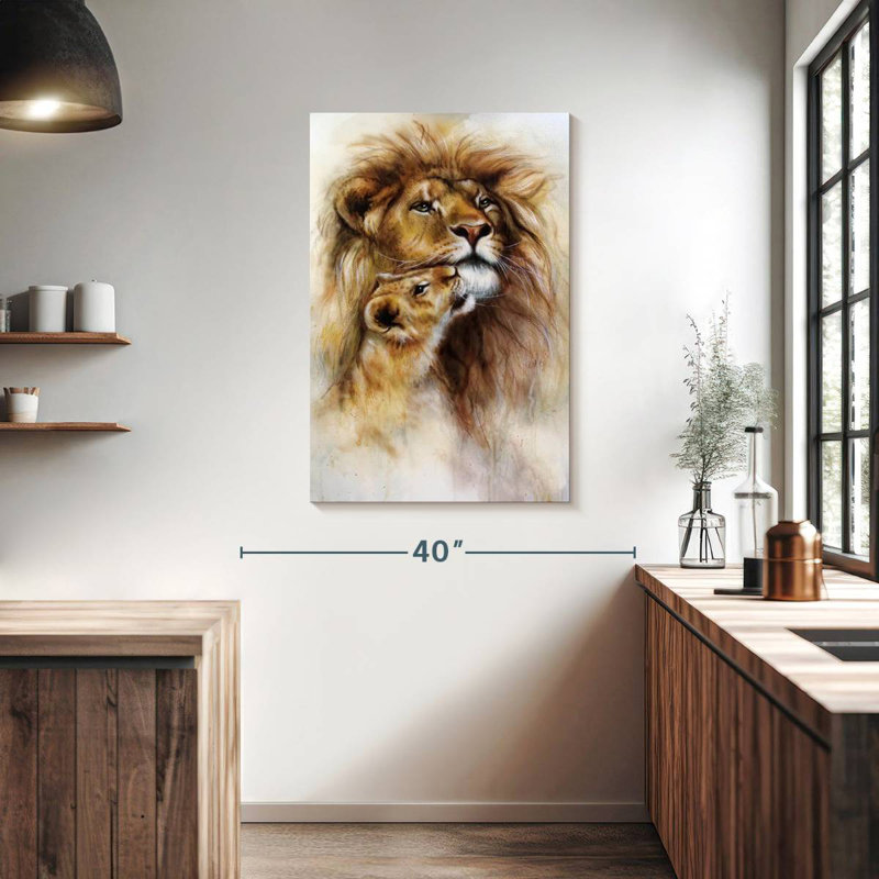 Brampt Lions, 39" H x 26" W