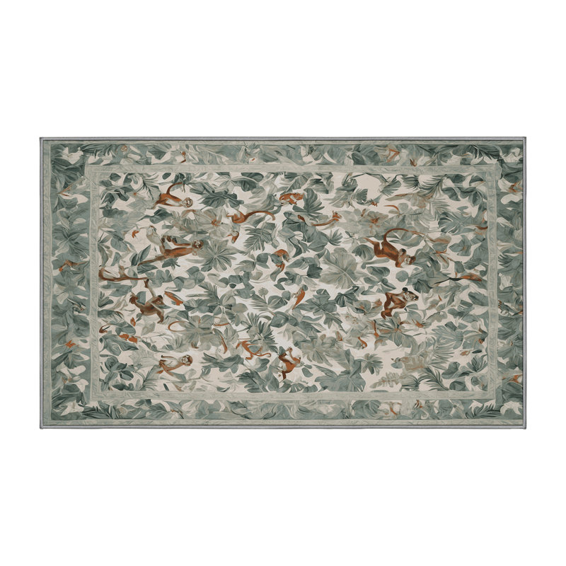 Tapis brun lavable à la machine, Rectangle 8 pi x 10 pi