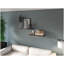 Tablette flottante Dallas, salon, noyer foncé-128899034