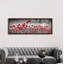 "Champ de coquelicots" par Melanie Viola, reproduction d’art graphique panoramique-53988933-53988936