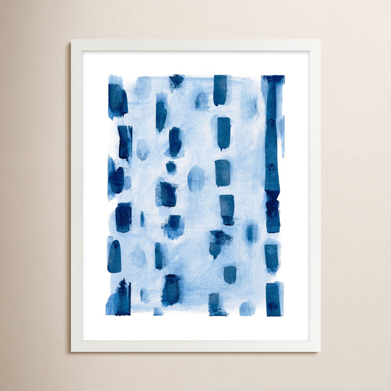 Creative Cool Painting by Andrea Stokes, 50" H x 40" W, White Framed