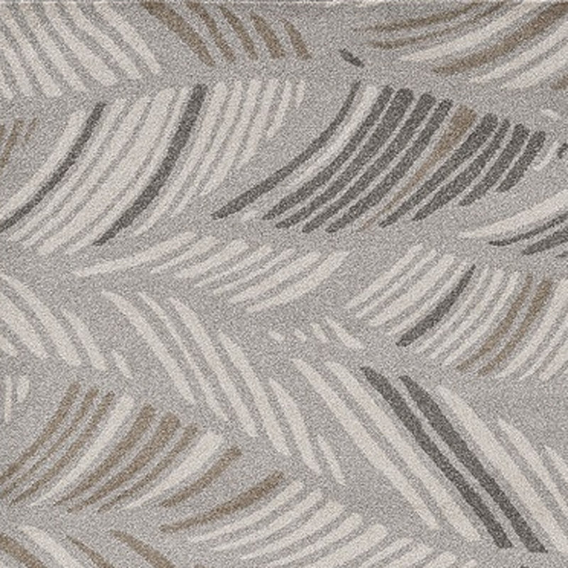 Tapis botanique tropical gris 3 pi x 5 pi