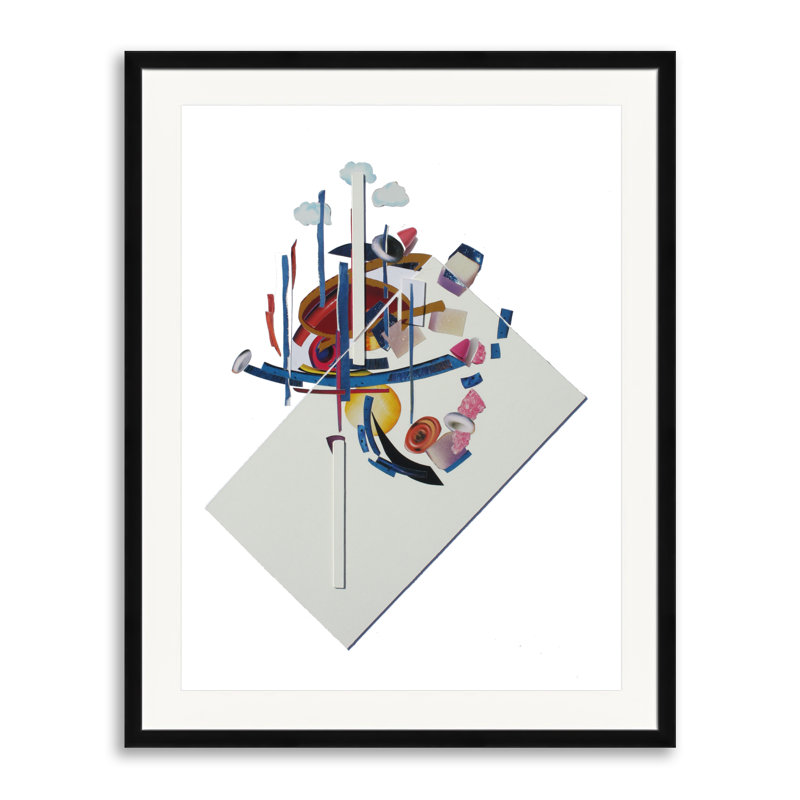 Vue de la ville par Lauri Rakoff Chertok - impression, Papier avec cadre noir, H 30 po x l 24 po